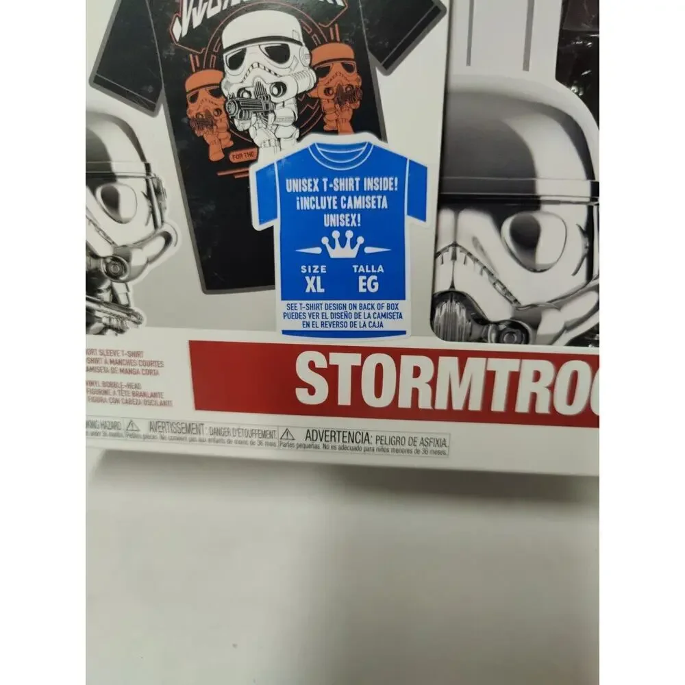 Star Wars Funko Stormtrooper And Tee Shirt (METALLIC) XL #296